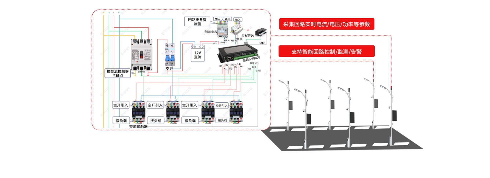 路灯集中器接线